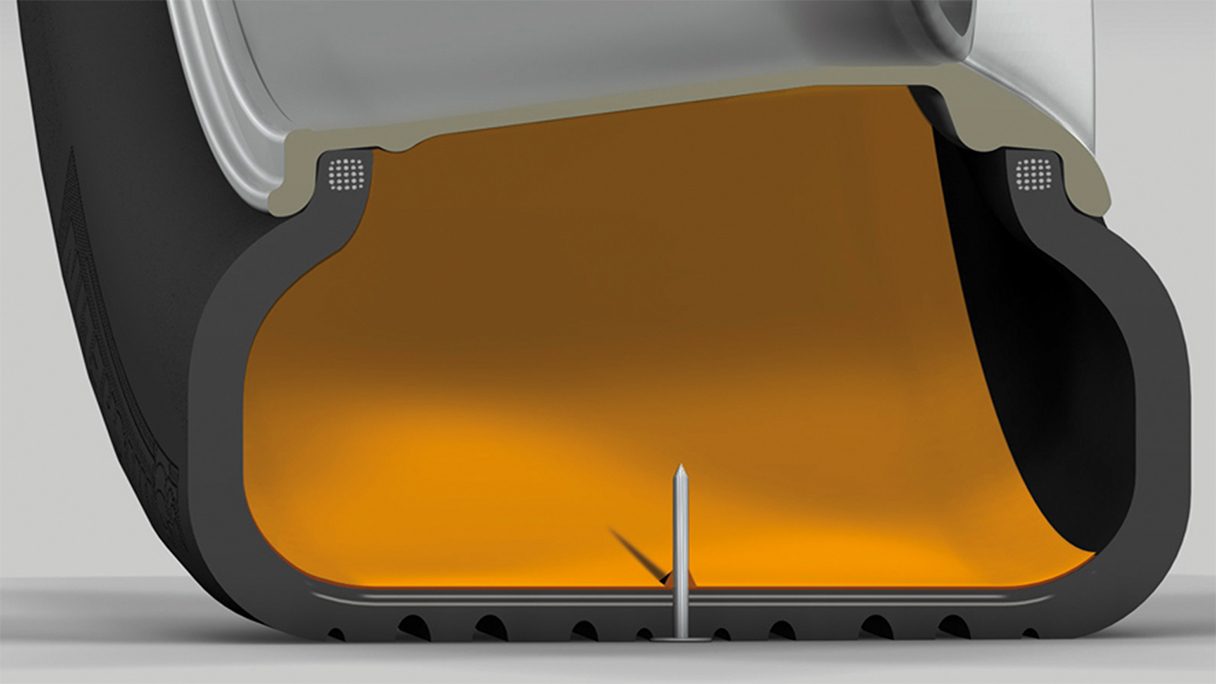 Pneus com sistema auto-selante1